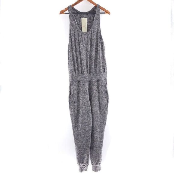 Sweaty Betty Gray Gary Sleeveless Studio Jumpsuit Size XL - Picture 3 of 9
